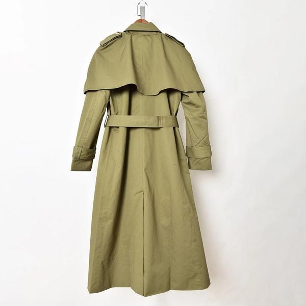 

2020 autumn and winter women's double-breasted lace-up trench coat new style ladies simple loose solid color outwear, Tan;black