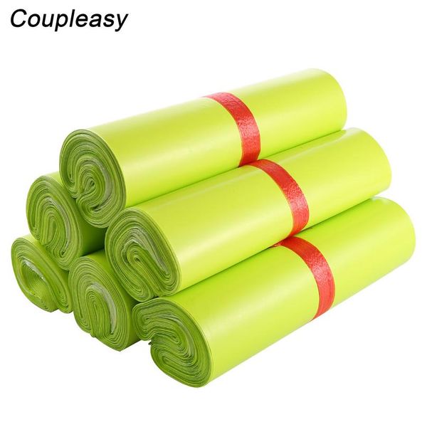 

100pcs new light green poly mailer plastic shipping bag waterproof mailing bag thicken postage bag self seal m wmtqep