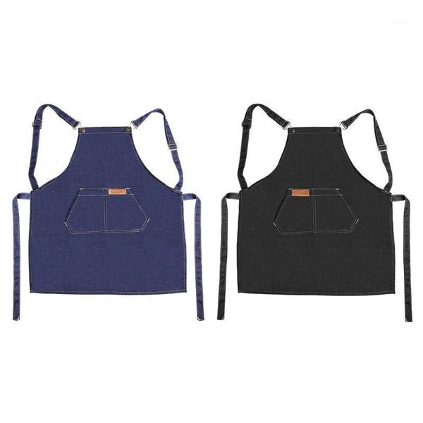 

work apron chef cooking kitchen restaurant coffee shop denim apron kitchen accessorioes1