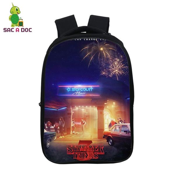 

back to school bag 14.5 inch 3d prints school bags boys girls backpacks stranger things lapbagpack knapsack travel backpack bbyfww