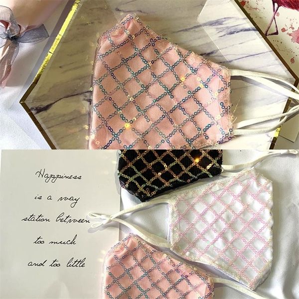 

for factoryt31sblink jewel lace fashion party sparkle women decoration dust sun washable face mask