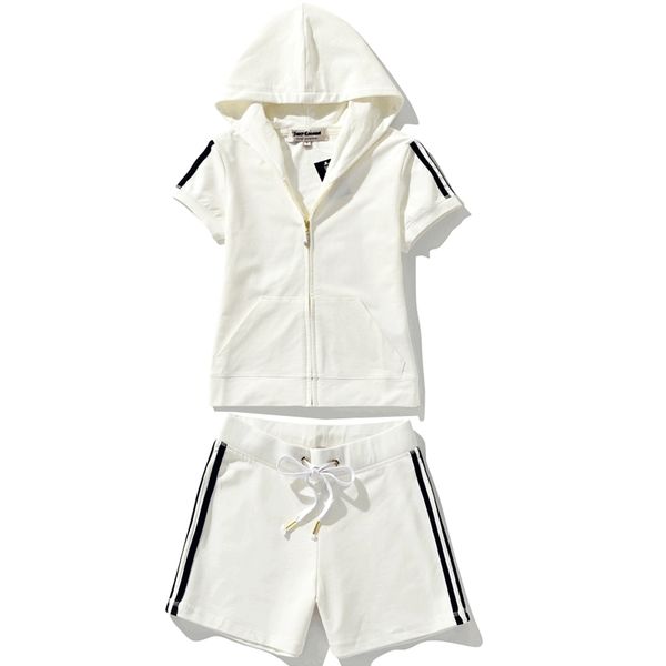 

two set garments short sleeve striped + shorts matching sets 2 piece of clothing sportwear for women bvql, Gray