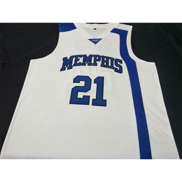 

custom 604 youth women #21 larry finch memphiss college basketball jersey size s-4xl or custom any name or number jersey, Black