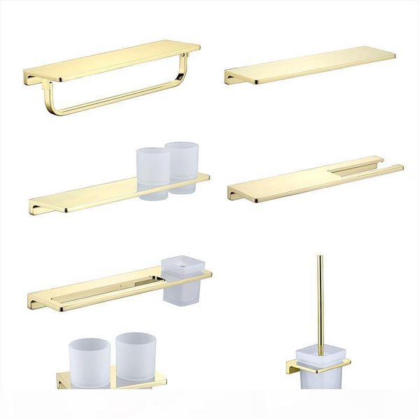 

gold bathroom accessories set toothbrush holder metal bathroom shelves toilet brush holder bathroom hardware set towel ring bbyyel mj_bag