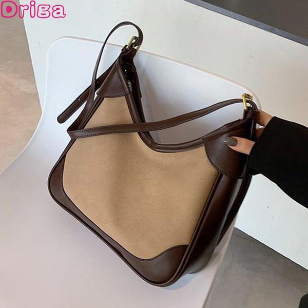 

driga female handbag totes 2020 new vintage soft pu leather shoulder bag for women large capacity crossbody messenger bags lady