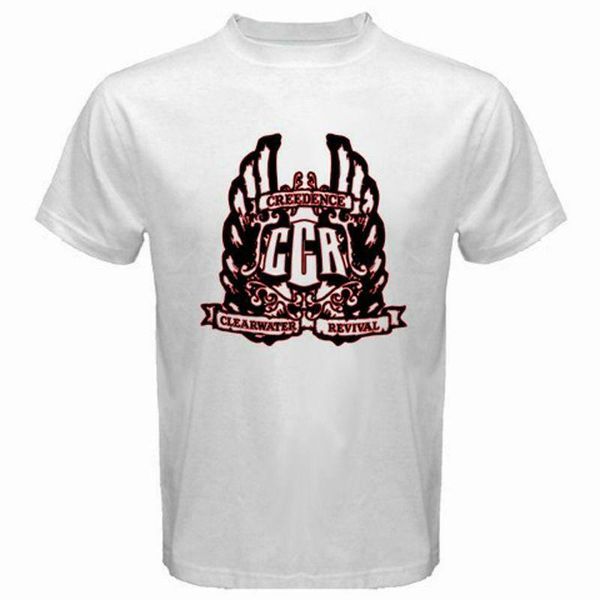 

ccr creedence clearwater revival logo rock legend men's white size s 3xl cotton cool design 3d s hoodie designers t shirts sweatshirt