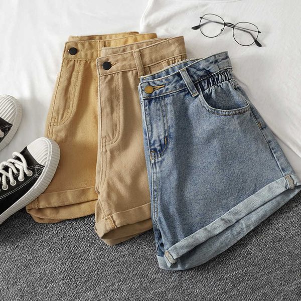 

shorts women's 2020 spring new high waist pants show summer thin loose fashion, White;black