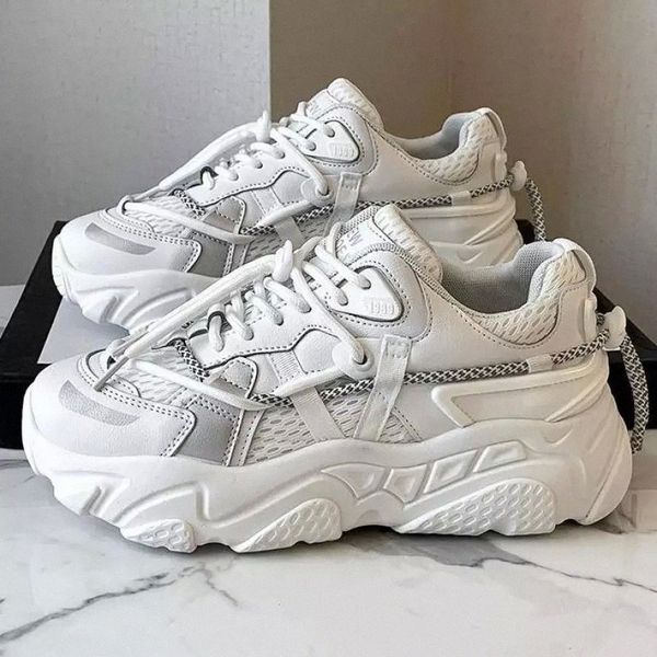 

2020 Vulcanize Womens Sneakers Height Increasing Zapatillas Air Mesh Female Platform Shoe Breathable Sports Running Shoes Women #c076