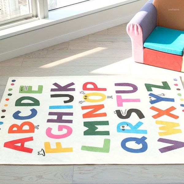 

100x150cm letter baby children play mat crawling pad folding floor mats for kids room home living room soft non-slip carpet1