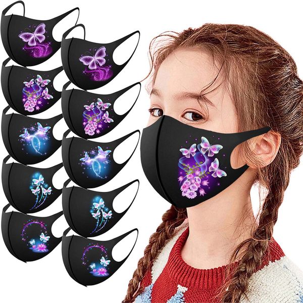 

new winter 5/10/25pcs children's face washable caps reusable mouth bandanas breathable fabric mask mascarilla#yl5