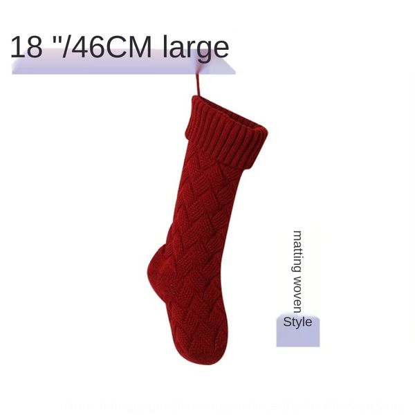 

new knitted and gift bag socks christmas socks gift bags home decoration articles woollen christmas decoration mat series large 8dktt