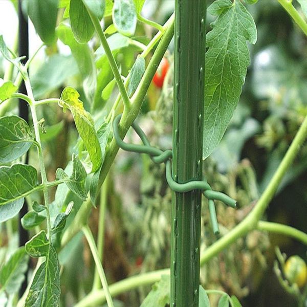 

yarn 1pc metal iron wire garden vegetable flower branch bundle plastic plant soft tie tied flexible diy tools, Black;white