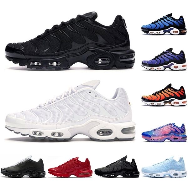 

tn running shoes for men women chaussures triple black white voltage purple hyper blue deluxe tennis mens trainer outdoor sports sneakers