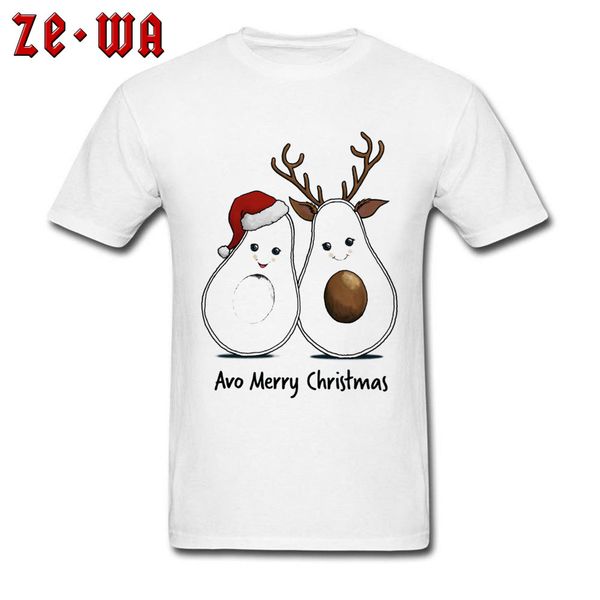 

sport merry christmas santa avocado cute printed on tshirts crewneck 100% cotton short sleeve t shirt birthday gift tshirt men