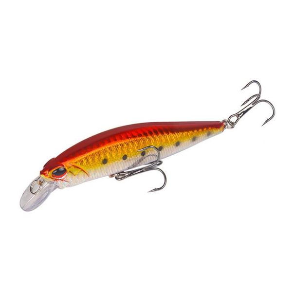 

1pcs minnow fishing lure 11cm/14g artificial hard wobbler crankbait floating 4# treble hooks plastic f qyltar