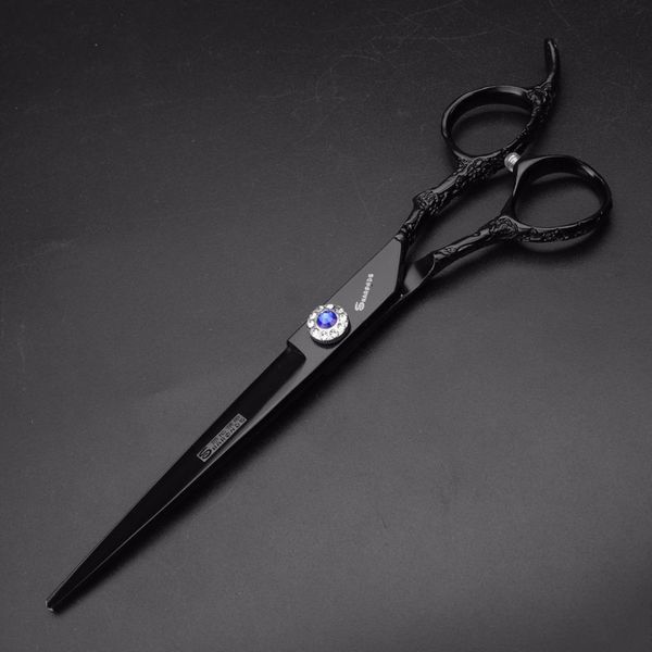 

7-дюймовый резки профессиональные парикмахерского парикмахерская волос ножницы sharp уникальный черный салон ножницы парикмахерская makas ba