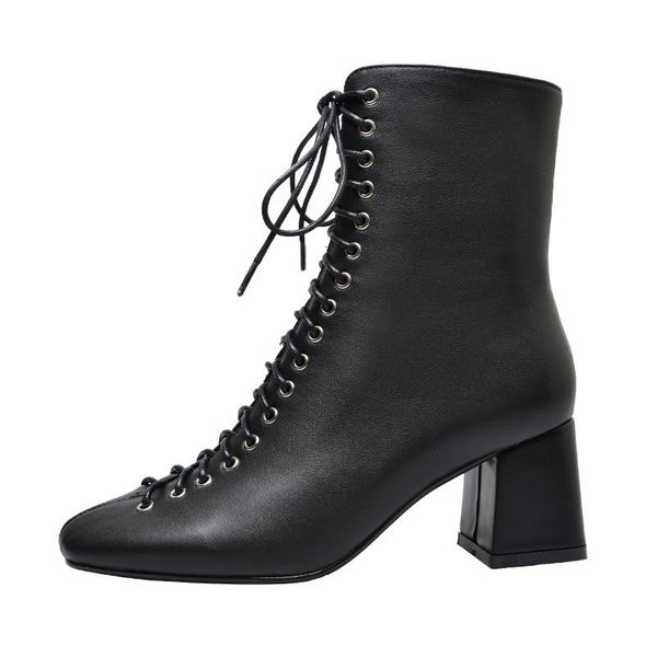 

genuine 2021 size 22-25.5 cm long in + cow suede boots for female autumn and winter 1 4a3y, Black