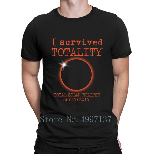 

survived totality total solar eclipse t shirt basic summer unique s 3xl loose design costume shirt sport hooded sweatshirt hoodie