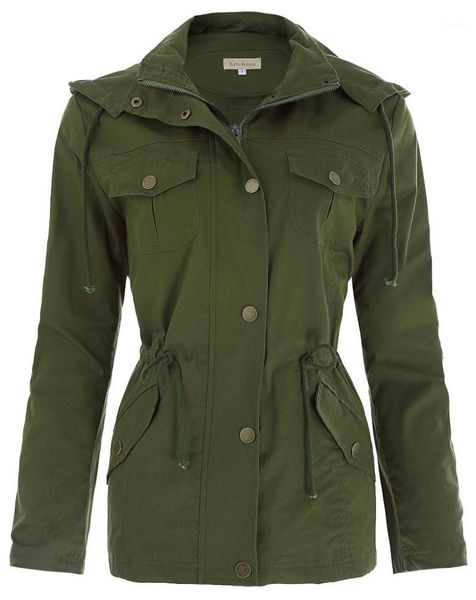 

outerwear womens jacket safari cotton hooded jacket coat 1, Black;brown