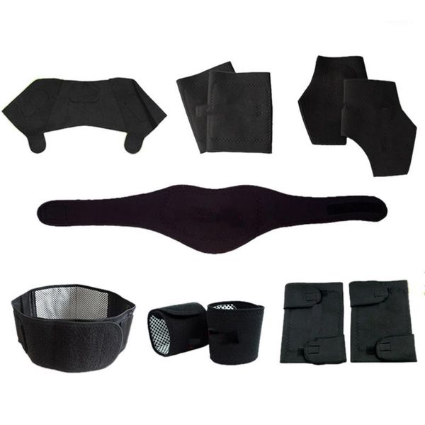 

11pcs/set self-heating tourmaline belt netic therapy neck shoulder posture corrector knee support brace massager products sui1