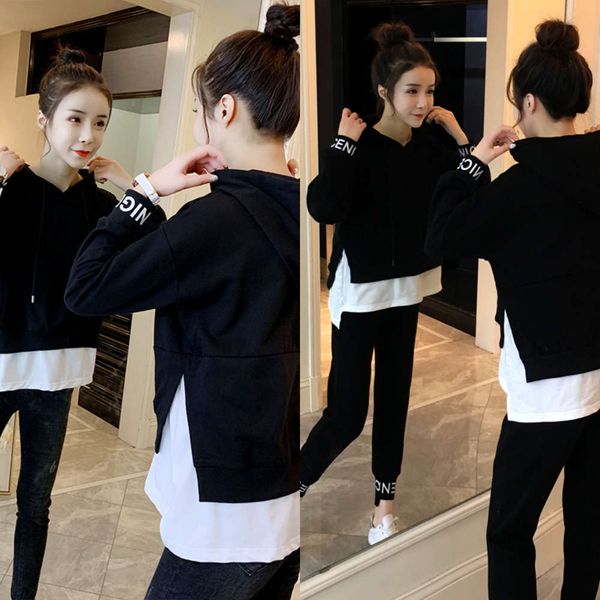 

wo new sweater, lady's korean jacket, autumn net, red, and spring.vip1q, Black