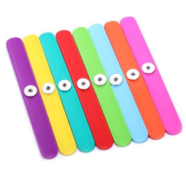 

creative papa circle snap bracelet trendy snap button bracelet bangles fit 18mm snap jewelry bbyima, Golden;silver