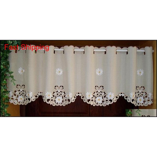 

british half-curtain embroidered window valance customize light shading curtain for kitchen cabinet door curt jllphu yummy_shop
