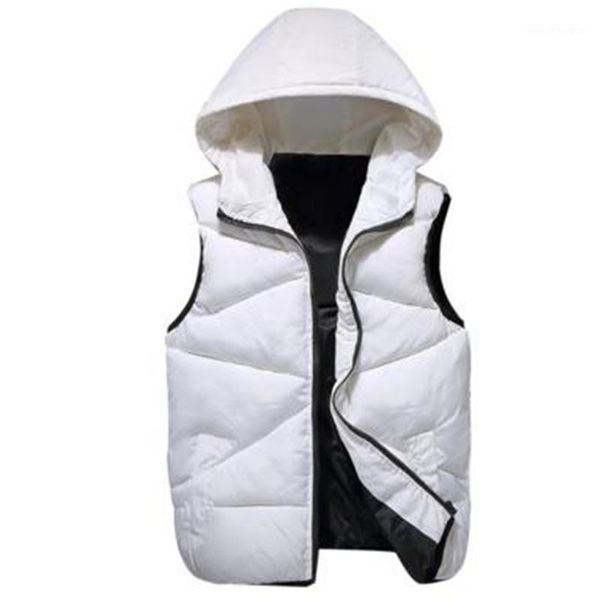 

men's vests vest men winter doudoune sans manche down waistcoat men's sleeveless jacket overcoats gilet1, Black;white
