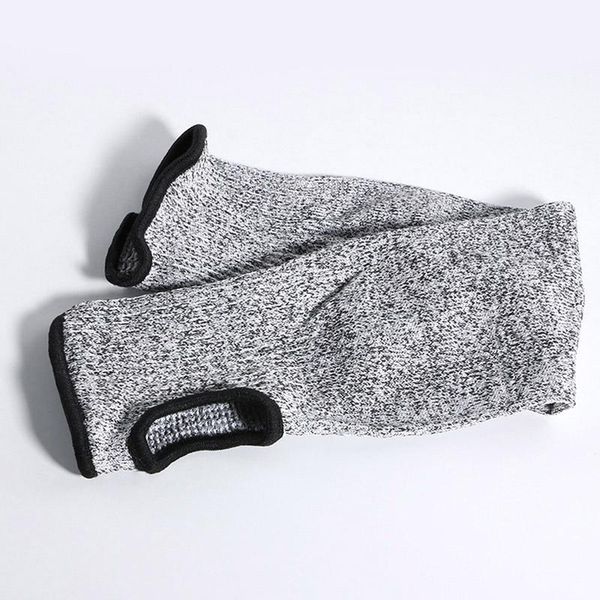 

elbow & knee pads 1 pcs outdoor work safety arm guard sleeve anti-cutting protective cut-resistant psen999, Black;gray