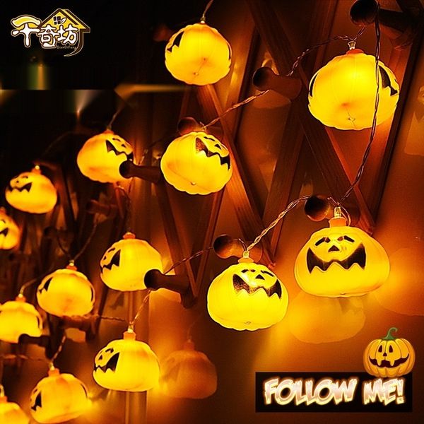 

lql47 halloween lantern decoration headlight festival luminous string lamp bar decoration led ghost pumpkin ga7f pumpkin head string lamp co