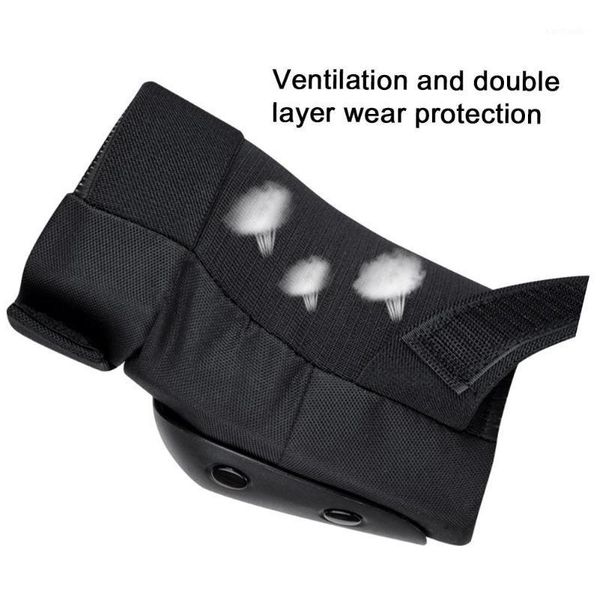 

elbow & knee pads 4pcs/set snowboarding bike cycling protection dancing support breathable bandage brace basketball cycling1, Black;gray