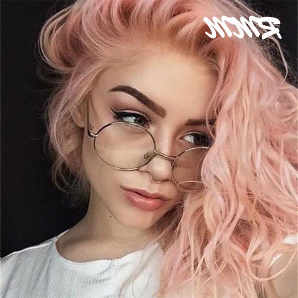 

fashion simple 2019 new round plain glass spectacles men women metal frame glasses for wedding party