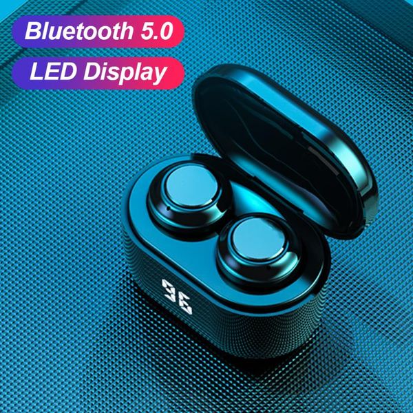 

mini bluetooth 5.0 earphones a6 tws wireless headphones touch headset 9d stereo in-ear sport waterproof earbuds with microphone