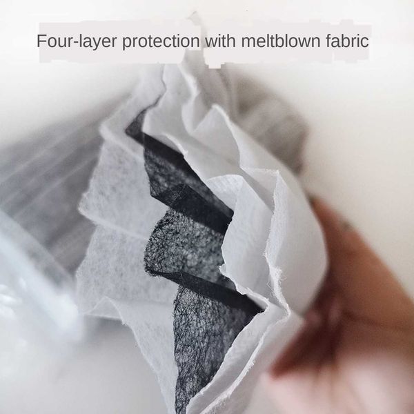 

independent 50 gray-black activated carbon disposable four-layer mask