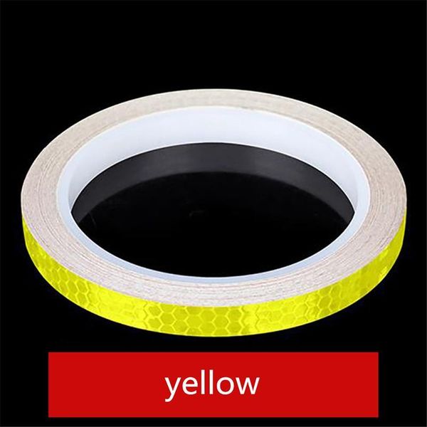 

1pc 8 meter car styling reflective stripe tape motorcycle bike body rim wheel stripe tape stickers decorative blue red yellow h wmtsin