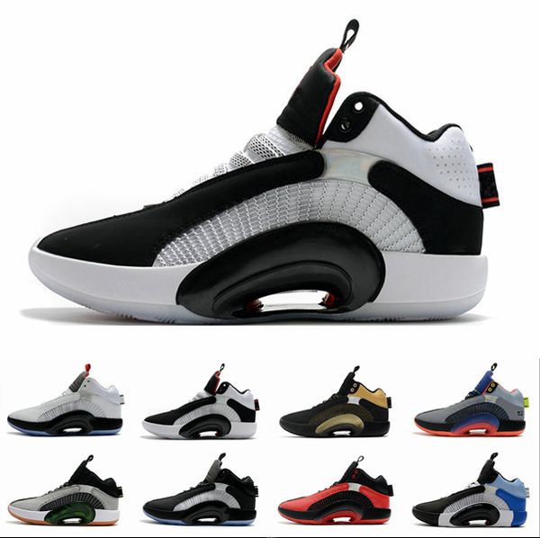

2020 new mens basketball shoes 35s eclipse plate 2.0 center of gravity fragment zoom jumpman 35 men sports trainers sneakers des chaussures, White;red