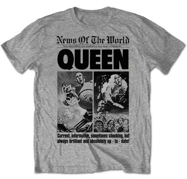 

queen 'news of the world 40th anniversary front page' new cotton classic unique hoodie designers t shirts sweatshirt