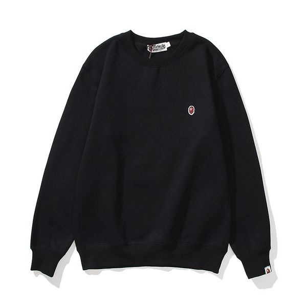 

2021 blape sweatshirts hoodies winter new solid-colored male armband velo-lined crew neck men's lounge clothes wear g3ki, Black