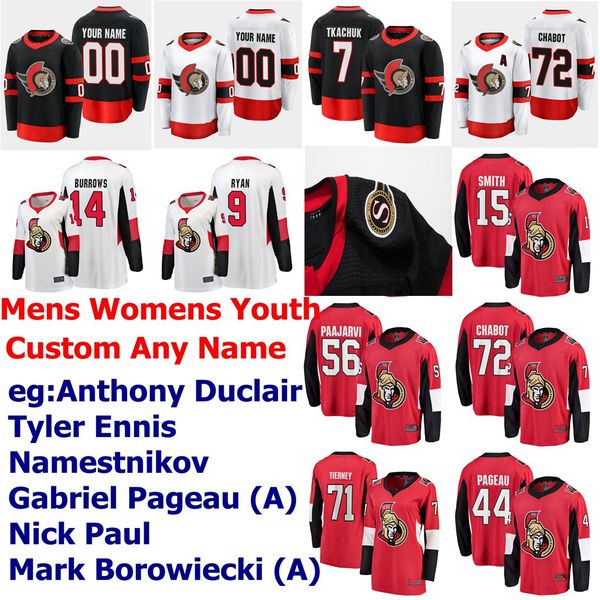 

2021 ottawa senators jerseys artem anisimov jersey rudolfs balcers mikkel boedker logan brown anthony duclair hockey jerseys custom stitched, Black;red