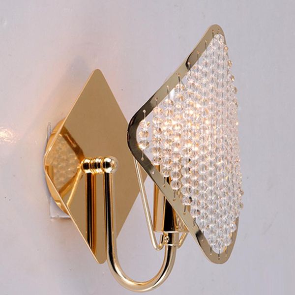 

led crystal wall lamp wall lights luminaria home lighting living room modern light lampshade for bathroom