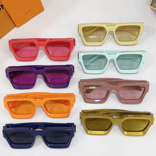 

new mens millionaire sunglasses z1165e womens sunglasse fashion luxury thick sheet transparent purple frame sunglasses designer classic glas, White;black