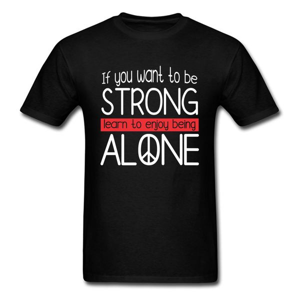 

strong & alone quote letter positive slogan summer black clothes workout tees wholesale sport hooded sweatshirt hoodie t shirt