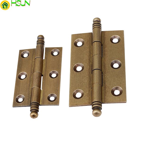 

2 pcs 2"/2.5''/3'' brass cabinet drawer door hinges furniture hinges