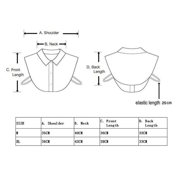 

stripe fake collared shirt white false collar woman vintage detachable collar for sweater blouse stand half shirt acc qylnzm, Blue;red