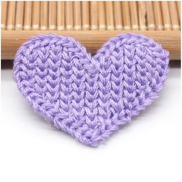 

3m 20pcs mini heart cotton knitting flower for home hat shoes clothing decoration scrapbooking diy handmade crafts acc jllzoo