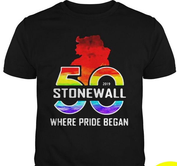 

lgbtq the stonewall 50th where pride began black custom screen printed hoodie designers t shirts sweatshirt