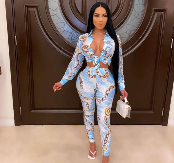 

w007 2020 new women's tight cardigan pants print set, Black;gray