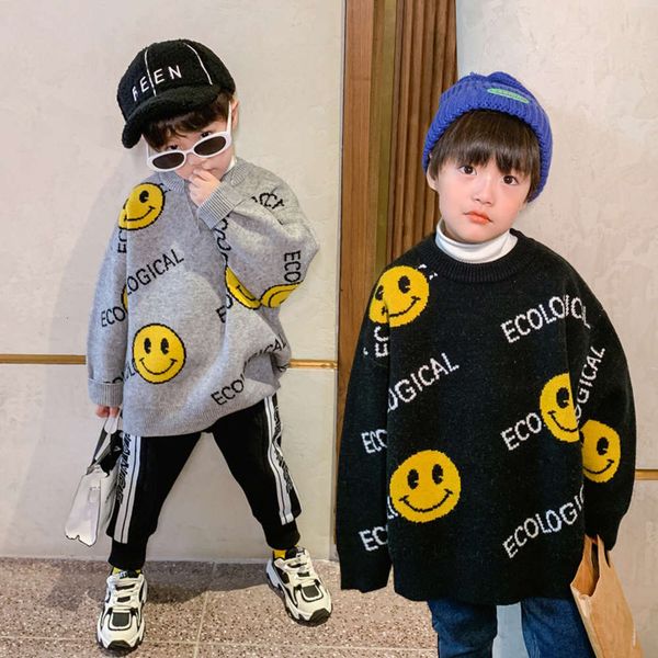 

wear im children's boys' cotton smile face pullover, Blue