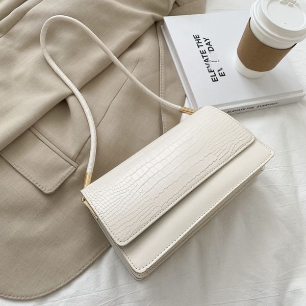 

crocodile pattern hand women's 2020 new fashion net red armpit hand small square bag versatile ins small square bag 8uzlz