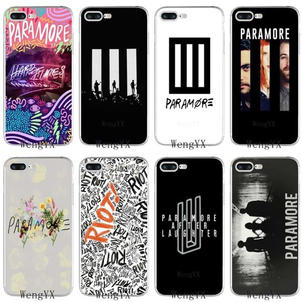 

paramore tpu silicone mobile phone cover with three s of vip x, 8, 8 plus, 7, 7 plus, 6, 6s plus, 5, 5s, 5c, se, 4, 4s